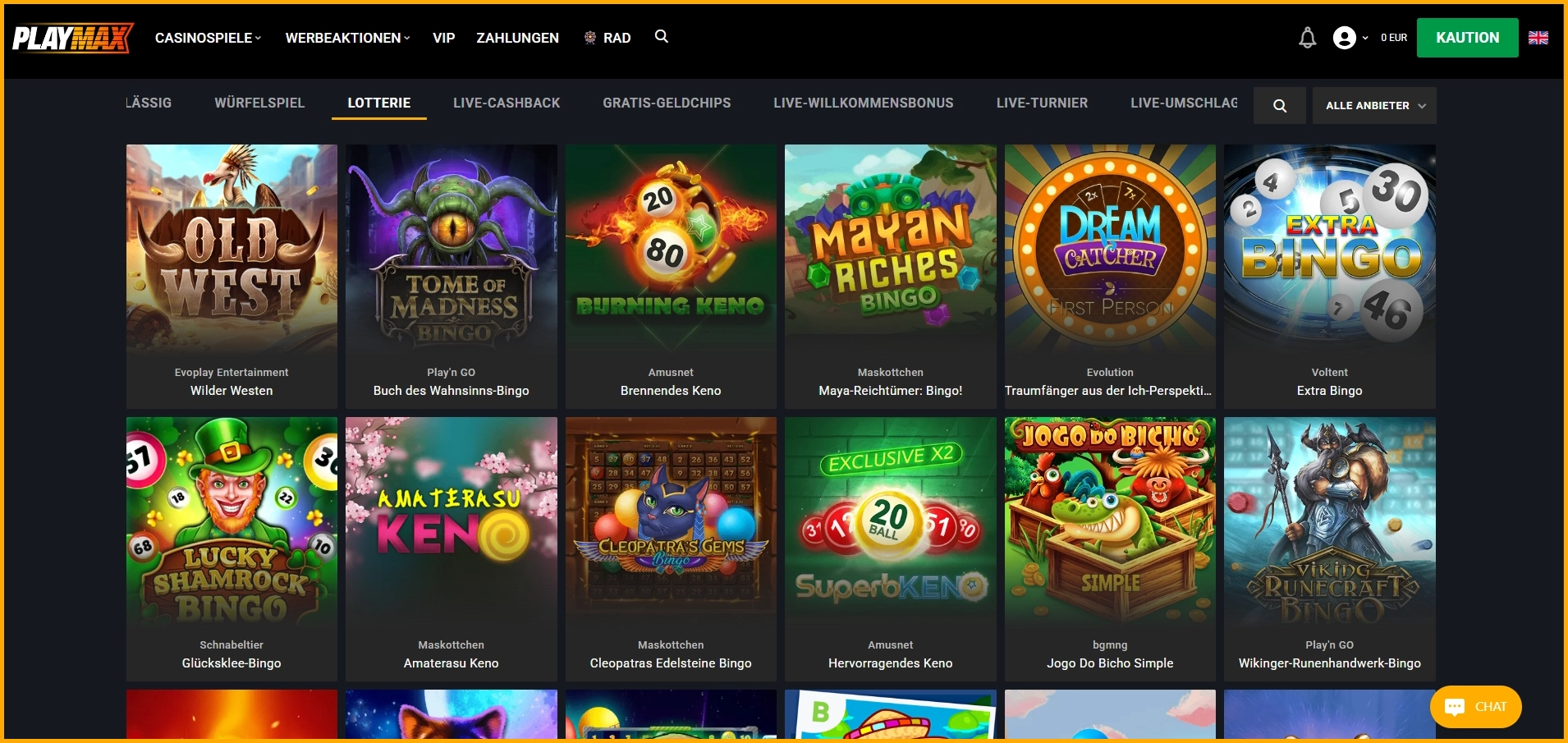 Alle Online-Slots im Playmax Casino für deutsche Spieler